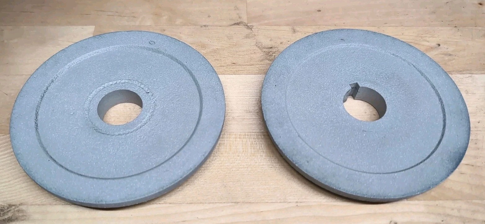 Refurbished Bench Grinder Cast Aluminum Whell Flanges Set 10” | Baldor | USA