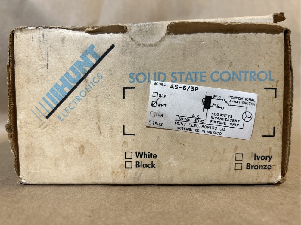 Hunt Electrics AS-6/3P Electric Dimmer