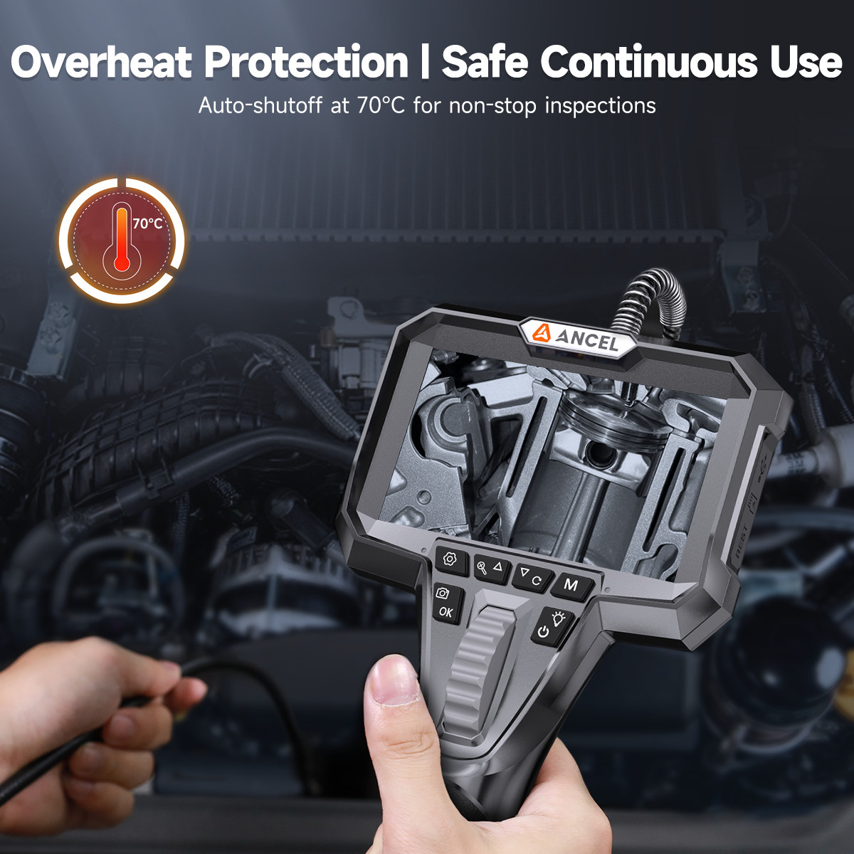 3.9MM Hose Borescope Camera Endoscope Inspection Camera with Light Imaging Kit