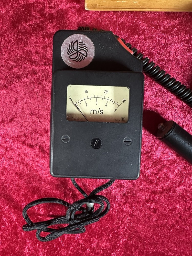 VEB Handheld Anemometer Analog Meter Works!!!