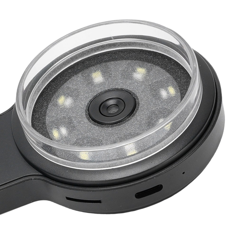 Handheld Digital Microscope 200x Magnification Dual LED Black