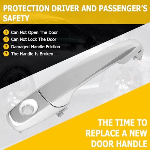 Door Handle Exterior Front Driver Passenger Side Replacement fit 2007-2012