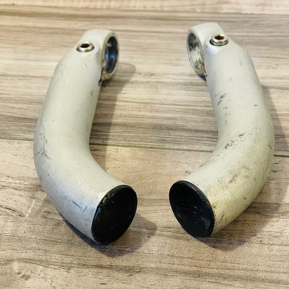 Icon Trek Silver Anodized Bar Ends Oversized Short Bend