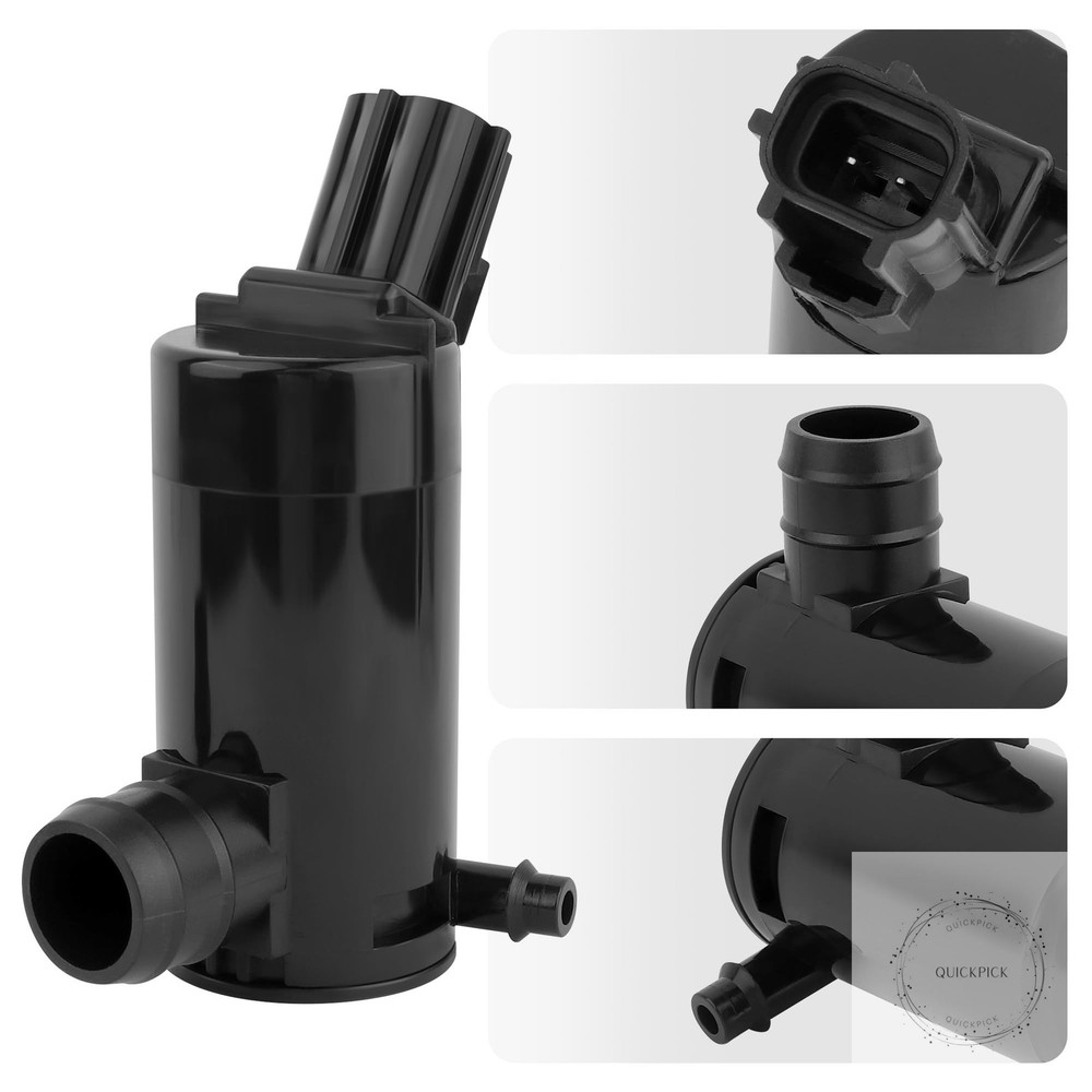 Windshield Washer Pump with Rubber Grommet,Windshield Washer Fluid Pump Replacem