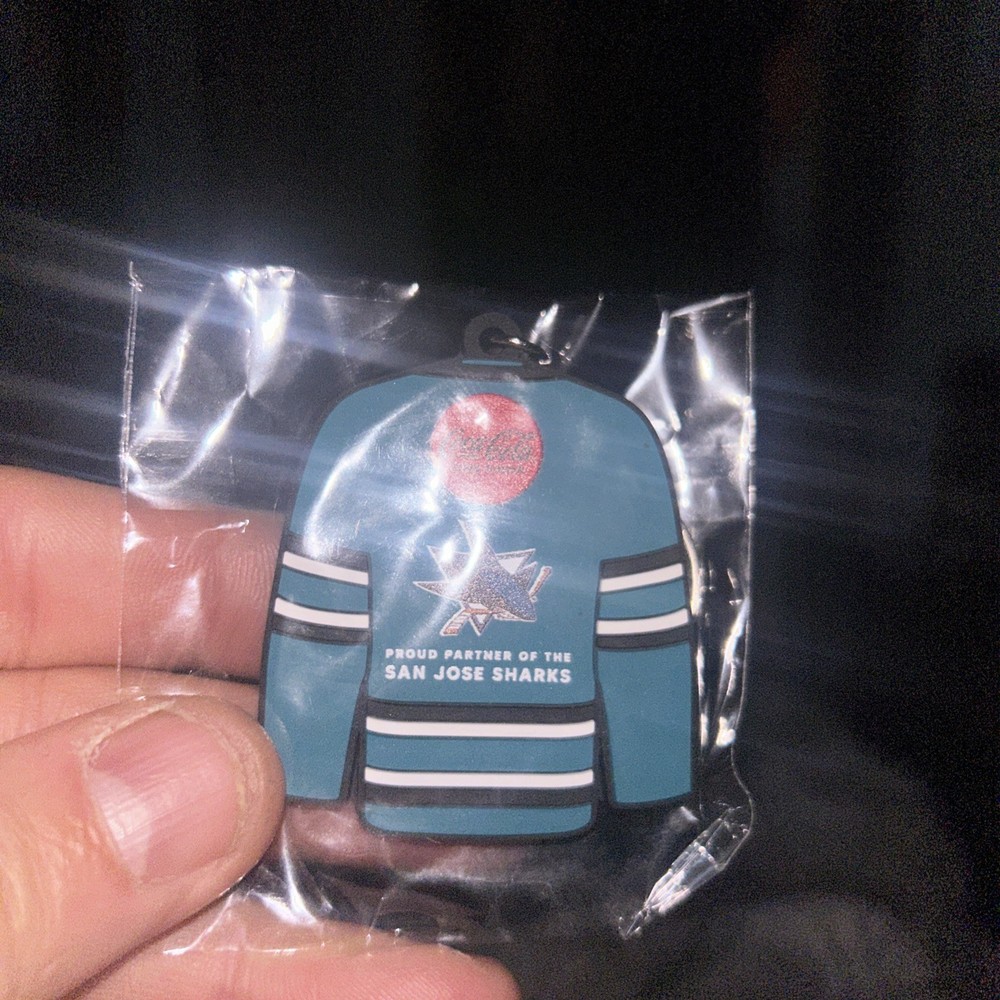 San Jose Sharks Rubber Jersey Keychain