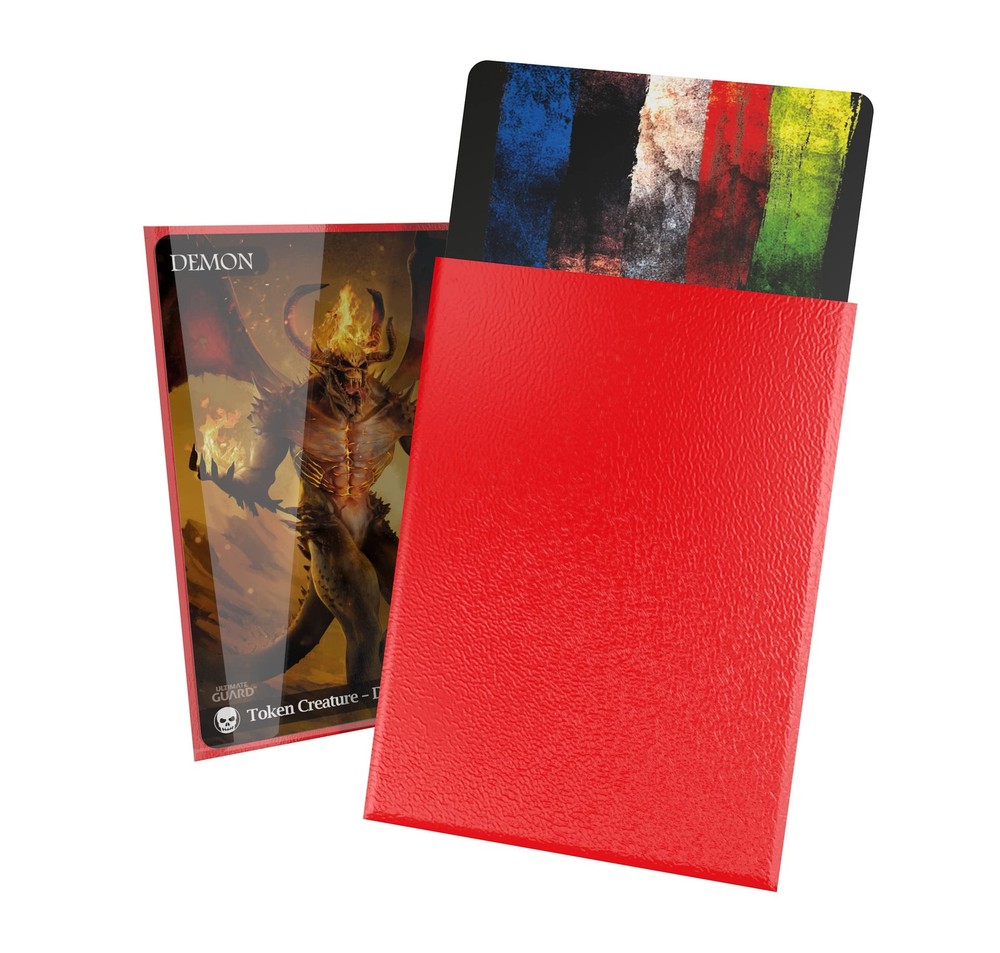 Cortex Sleeves Standard Size Red (100) Standard Glossy Red
