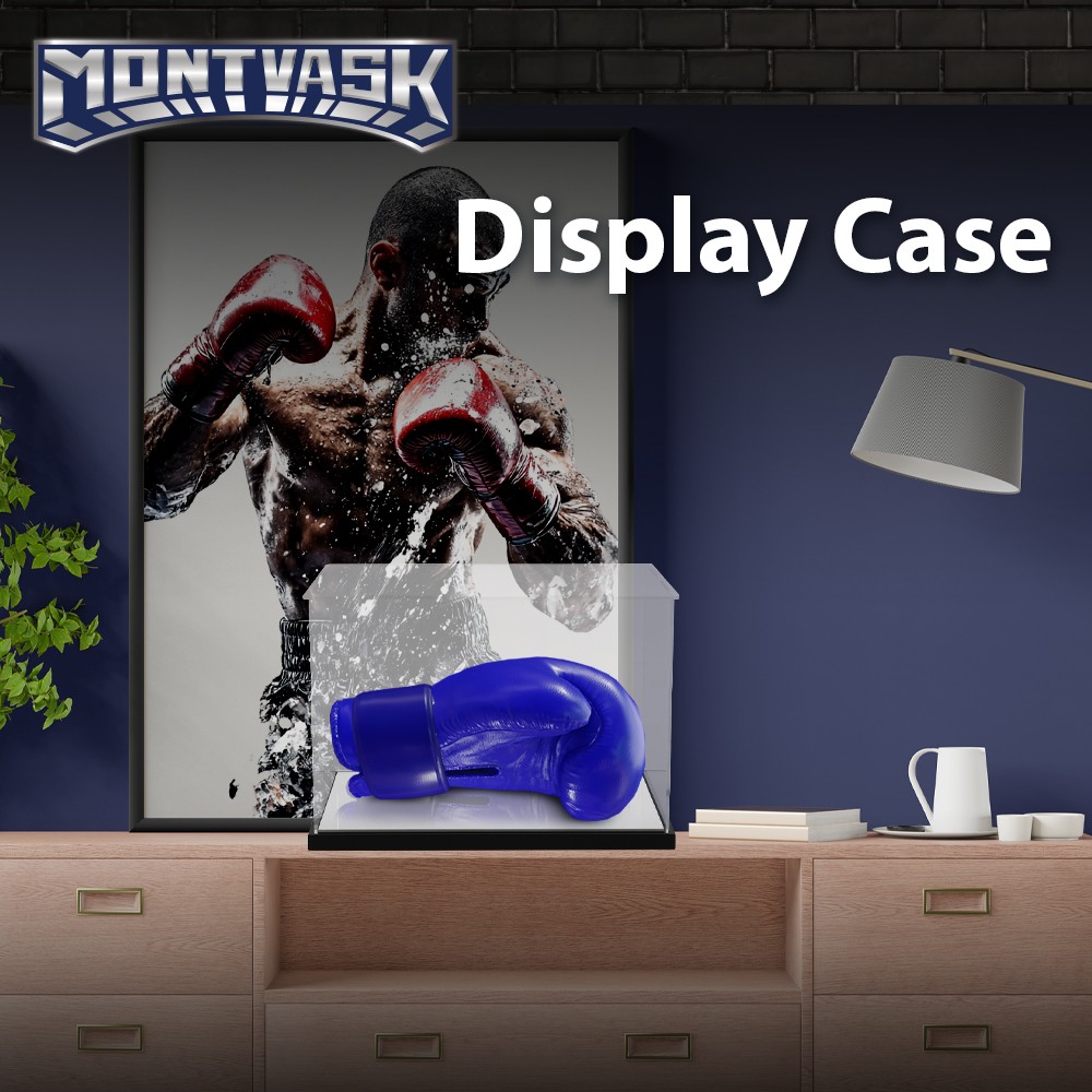 New Clear Single Boxing Glove Horizontal Display Case