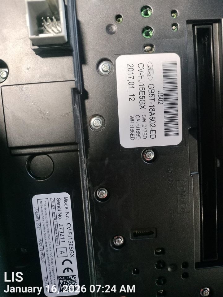 CONTROL PANEL OEM 16-17 FORD EXPLORER 1YR WRNTY