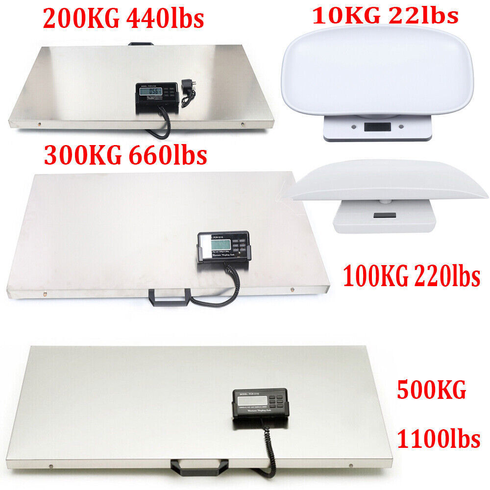 1100 lbs Large Digital Electronic Scale Veterinary Pet Animal Weight Livestock