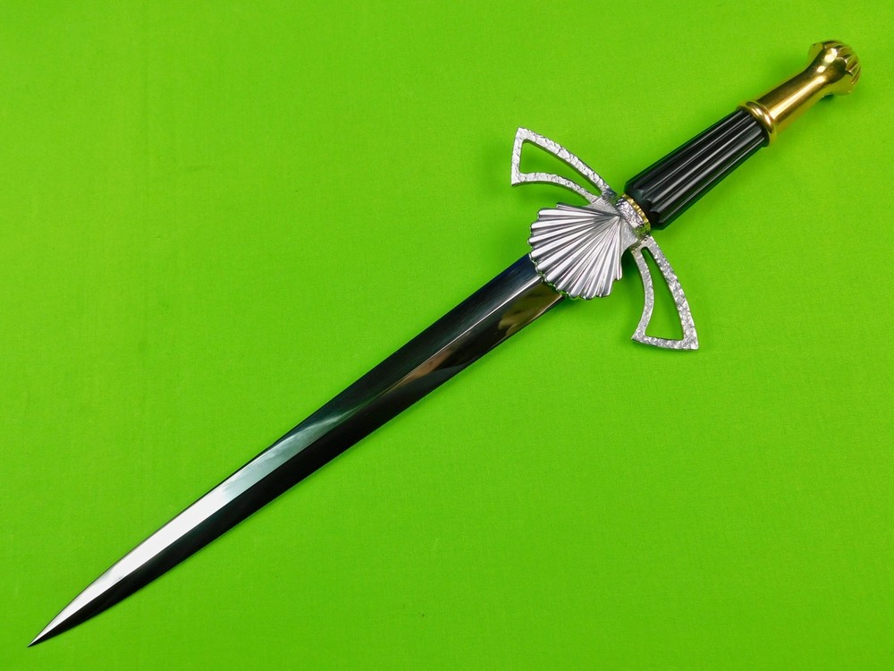 Custom Made Handmade Medieval Style Large Knife Dagger w/ 2 Scabbard