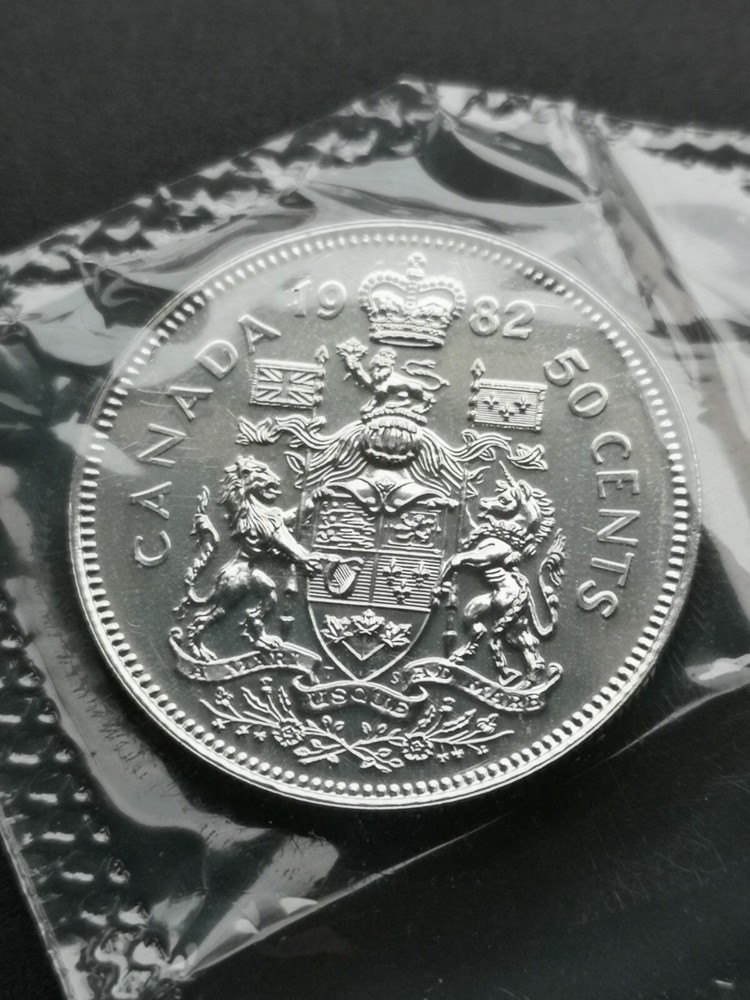 *** CANADA  50  CENTS  1982  ***  PROOF  LIKE  ***  SEALED  COIN  ***