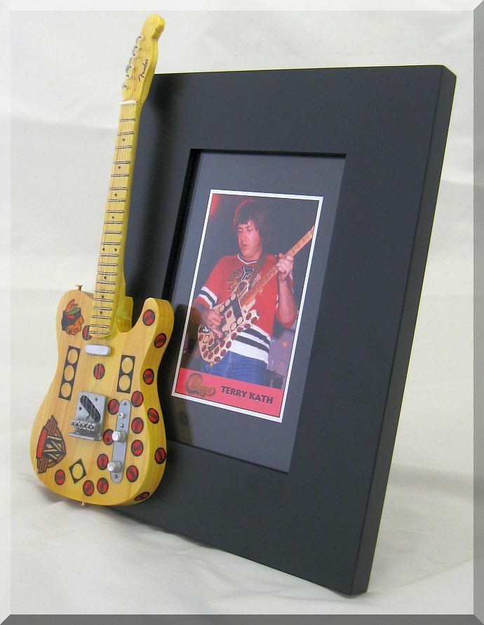 TERRY KATH Miniature Guitar Frame CHICAGO