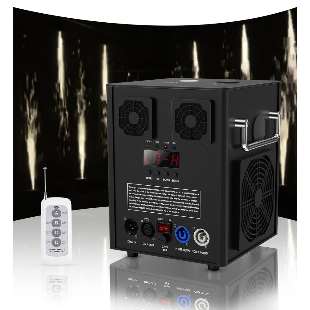 700W Cold Spark Firework Machine Stage Effect Wedding DMX DJ Party w/Flight Case