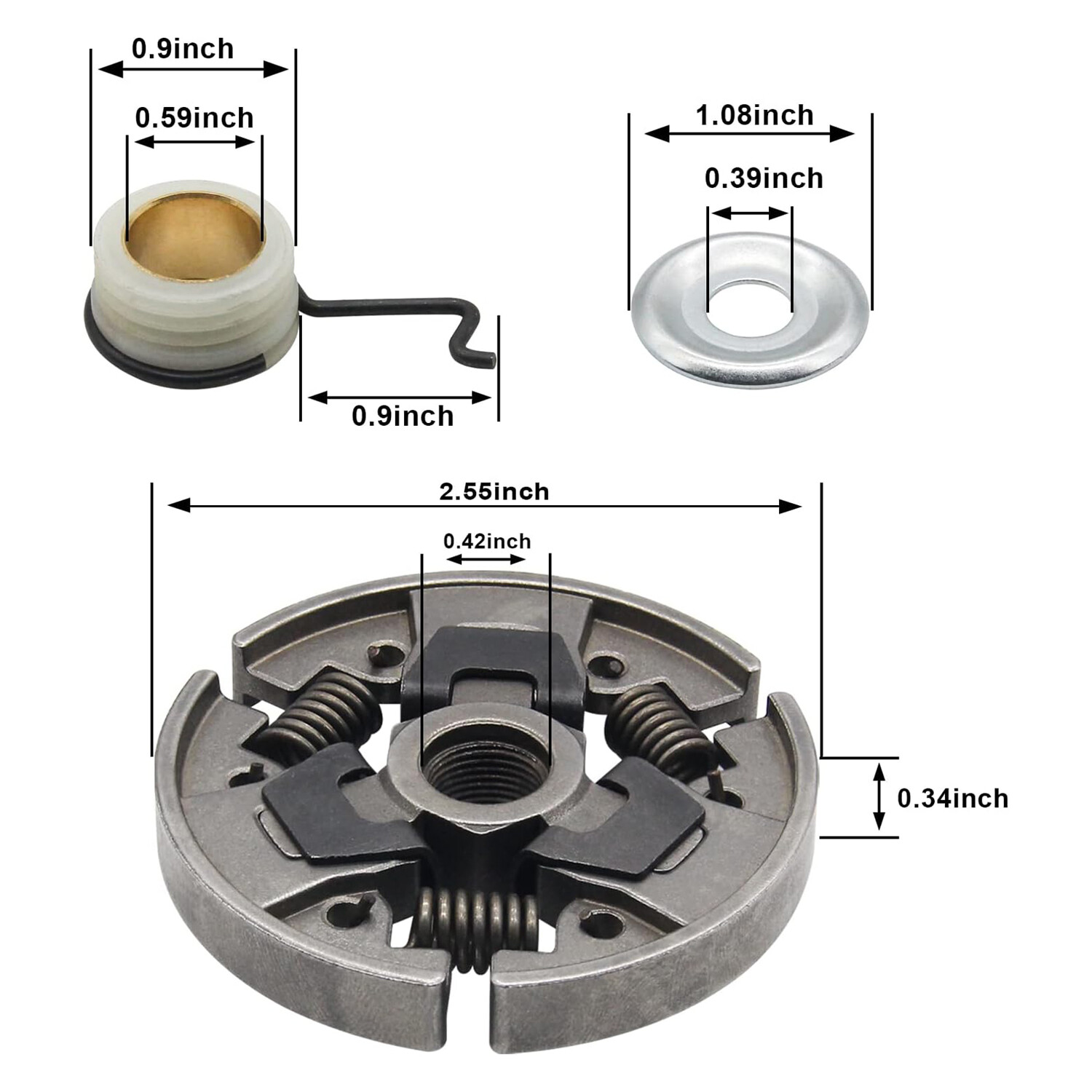 6*/set 3/8" Sprocket Clutch 6Teeth For Stihl 017 018 021 MS170 MS180 MS210 MS230