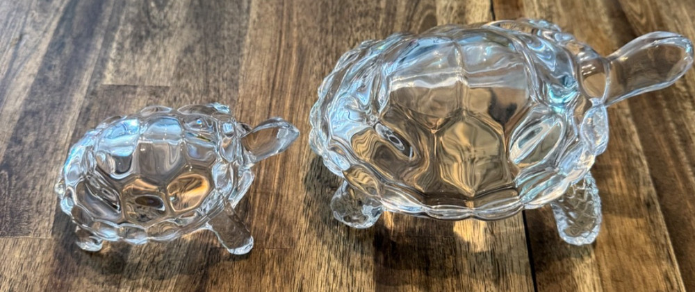 Mother and Baby Crystal Turtle