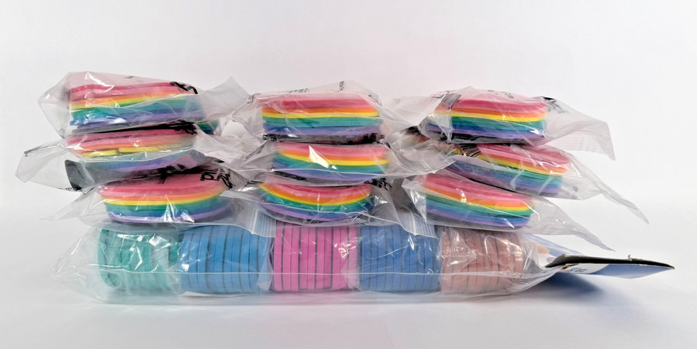 Classroom Math Manipulative Packs – 18 Fraction Circle Sets + Place Value Disks
