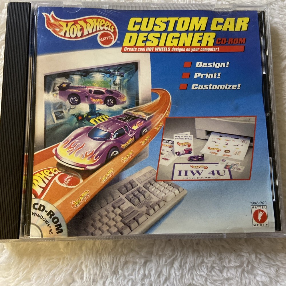 Hot Wheels Custom Car Designer CD-Rom 1997