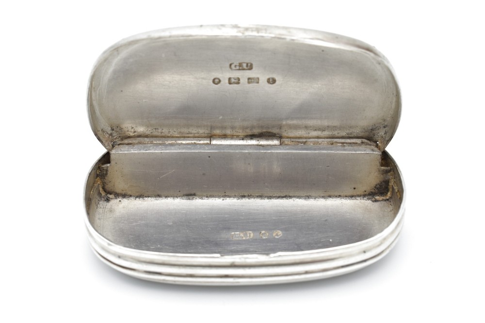 Antique Victorian Solid Silver Snuff Box George Unite 1880