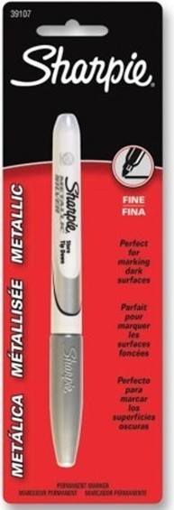Sharpie Permanent Marker, fine point - Silver