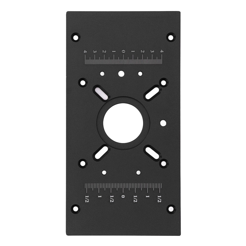 ♡ Black Router Table Insert Plate Aluminum Alloy Lift System Base Board