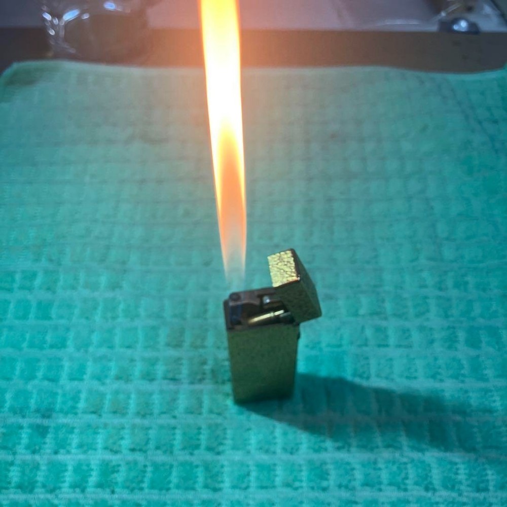 Overhauled Dunhill Gas lighter Silver without box