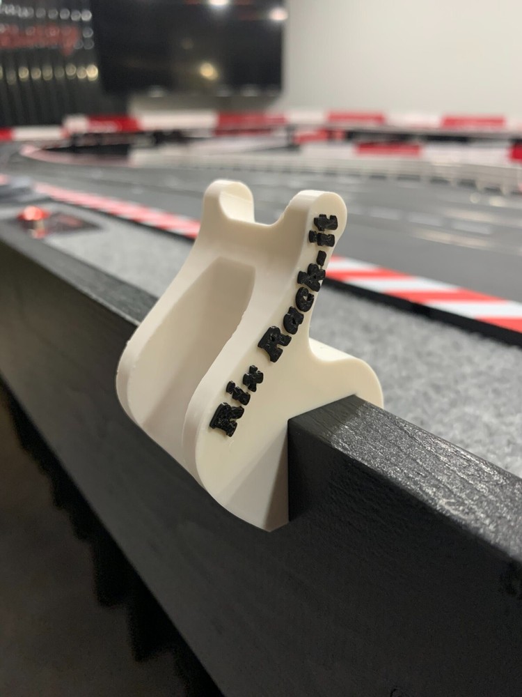 Rix Rack-it Slot car controller holder (White U mount)