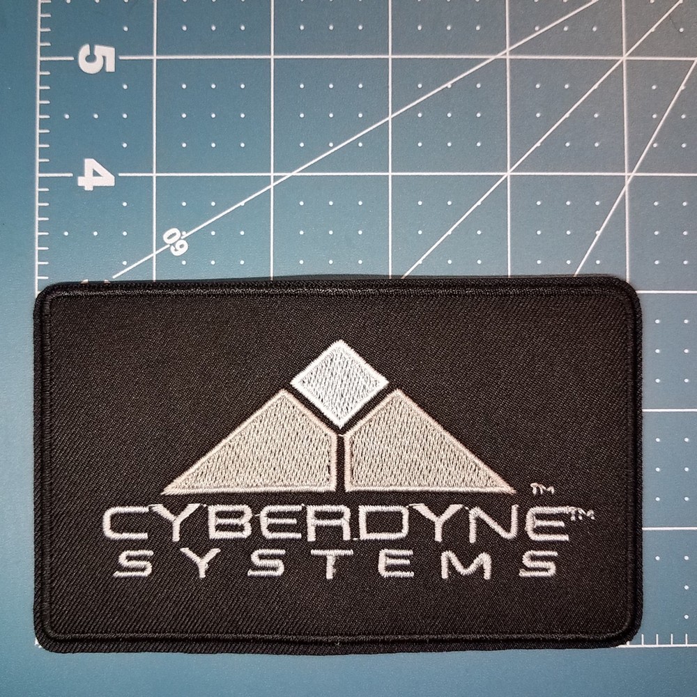 Terminator Cyberdyne Systems Logo embroidered Patch 3  inches tall