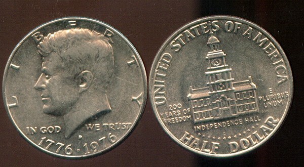 1976-D KENNEDY HALF DOLLAR (RK990) Nice coin
