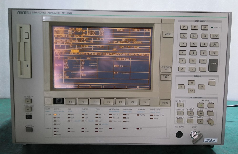[Used] Anritsu / MP1560A / STM/SONET ANALYZER, Opt 01 02 11