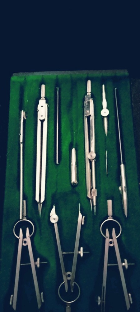 Vintage German Precision Compass Set