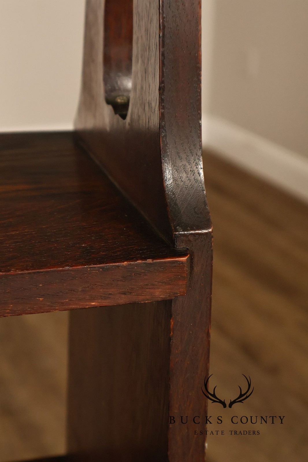 Antique Grand Rapids Arts And Crafts Mission Oak Magazine Stand