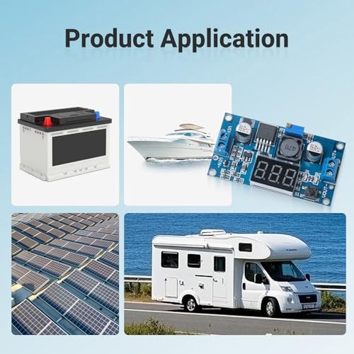 Blue LM2596 Adjustable DC-DC Buck Converter Step Down Module with LED 6PCS