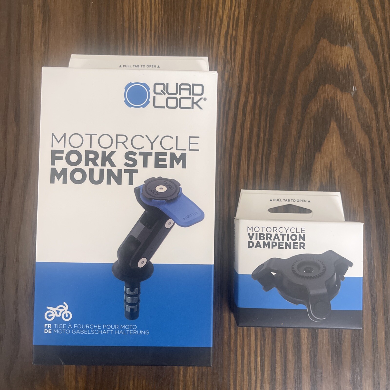 NEW QUAD LOCK Motorcycle/Moto Fork/Stem Mount + Vibration Dampener FAST SHIPPING