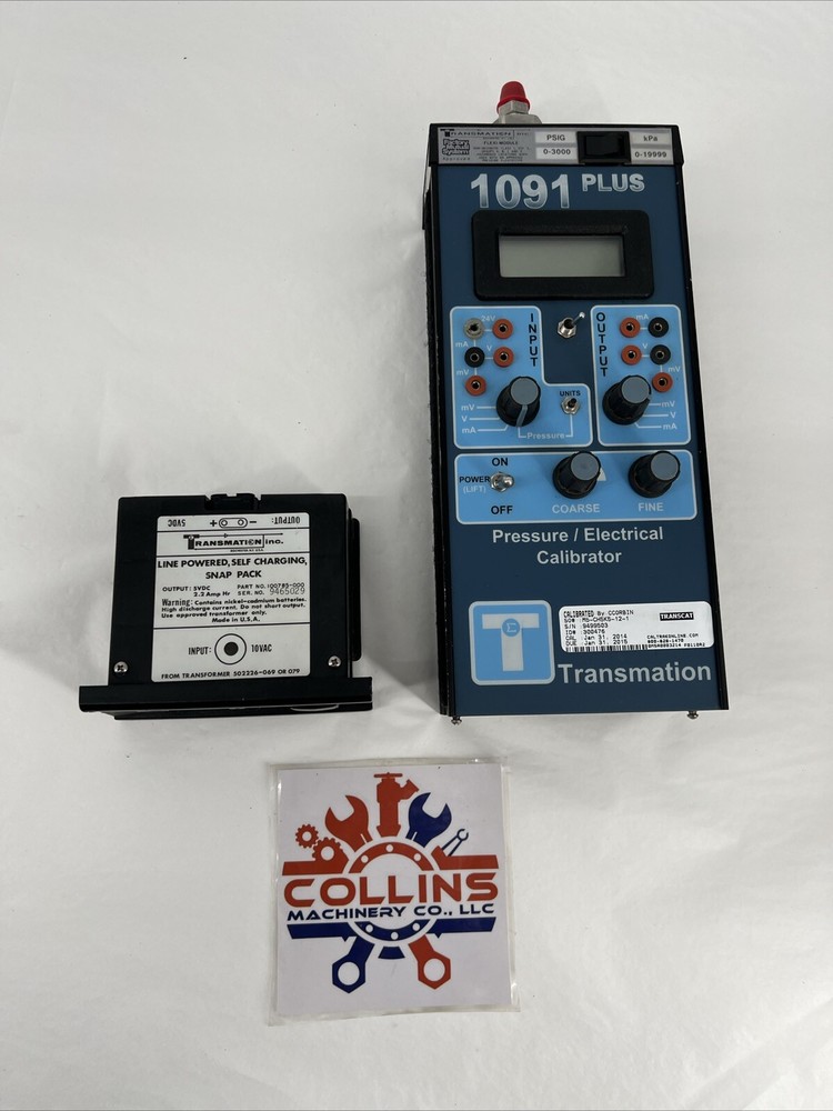 Transmation 1091 PLUS Multifunction Process Calibrator Unit, 0-3000 PSIG