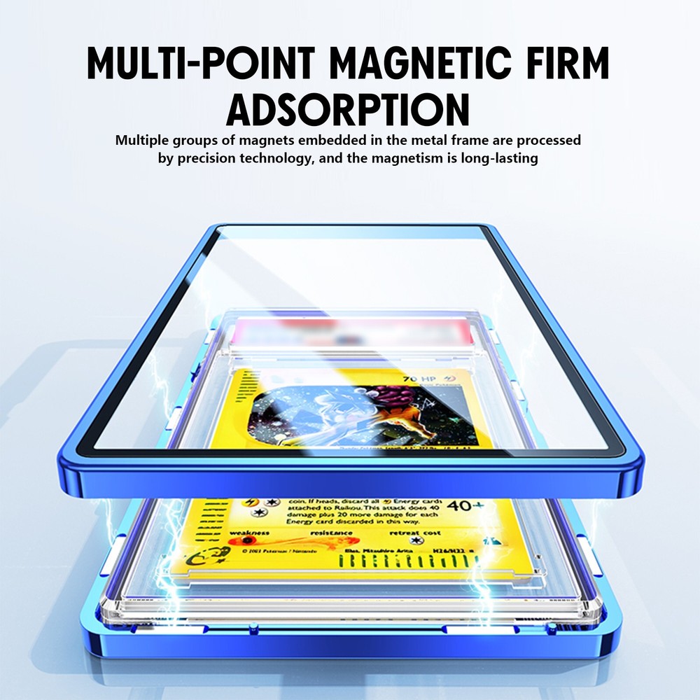 Magnetic Slab Case Protector for PSA BGS Graded Cards Stackable Metal Bumper