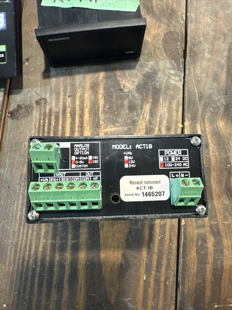 Monarch ACT-1B Panel Tachometer (NP3)