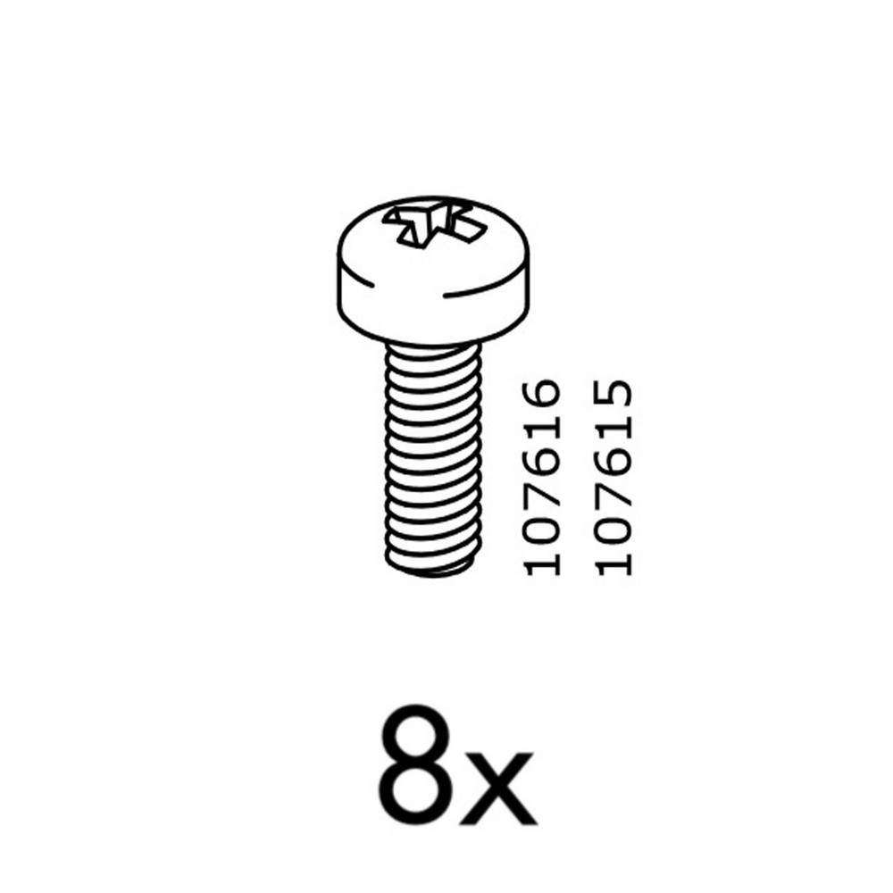 8 IKEA Screws Part # 107616