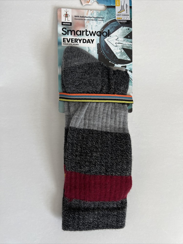 Smartwool Men’s Everyday Light Cushion Crew Socks L NWT