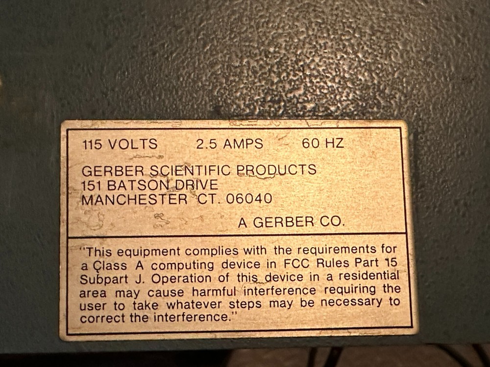 Gerber graphix-signmaker 4-B **UNTESTED**