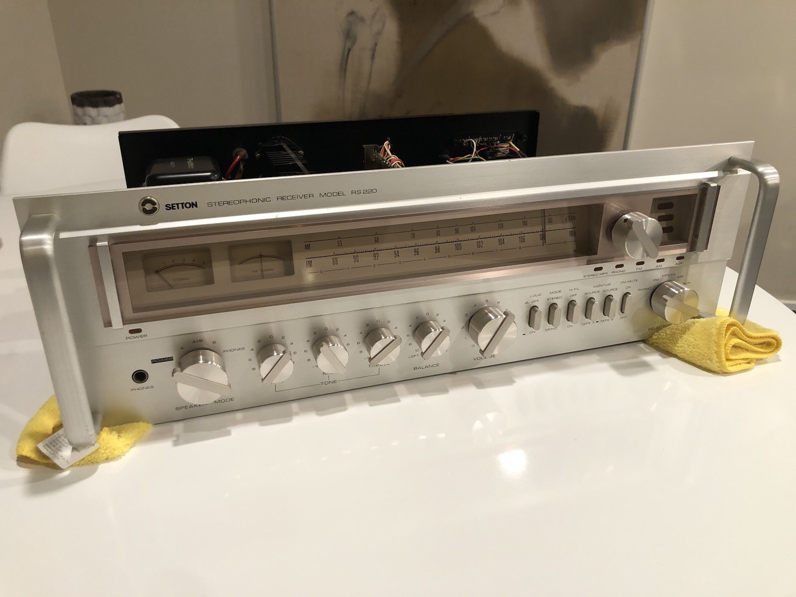 Setton Stereophonic Receiver Model RS 220 Tested,Cleaned, custom preamp out & in