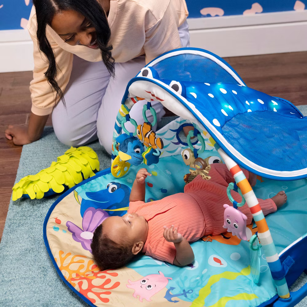 Disney Baby Finding Nemo Mr. Ray Ocean Lights Activity Gym