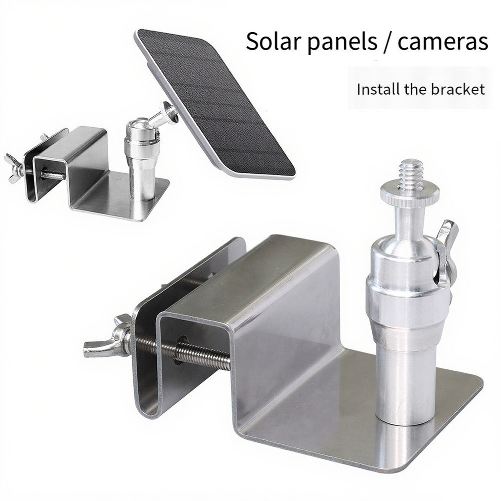 Adjustable Gutter Mount Bracket Stainless Steel for Arlo and For Eufy Devices