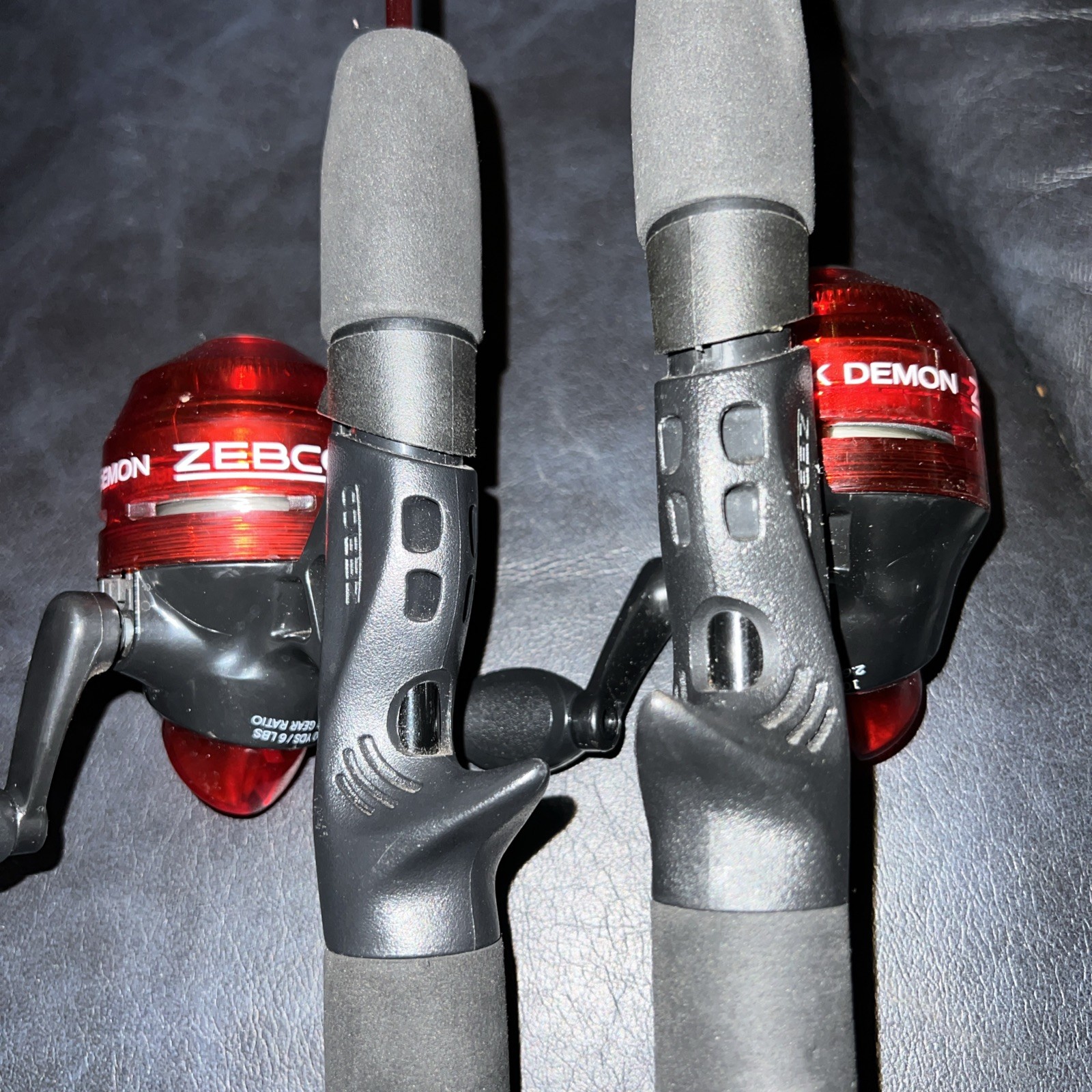 (2) Zebco Dock Demon Spincast Fishing Reel Combos BRAND NEW! 30” Medium RDSC301M