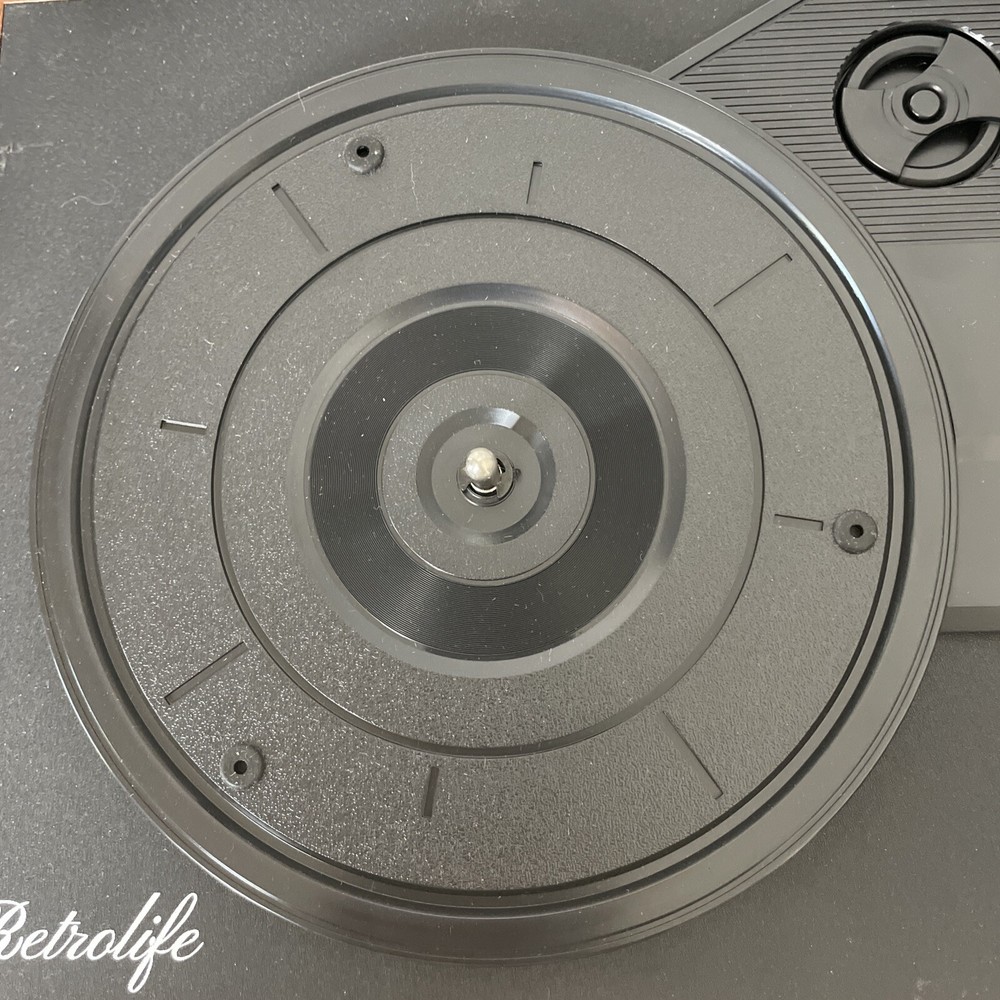 Bluetooth Record Player Turntable 3 Speed USB Headphone TESTED WORKS