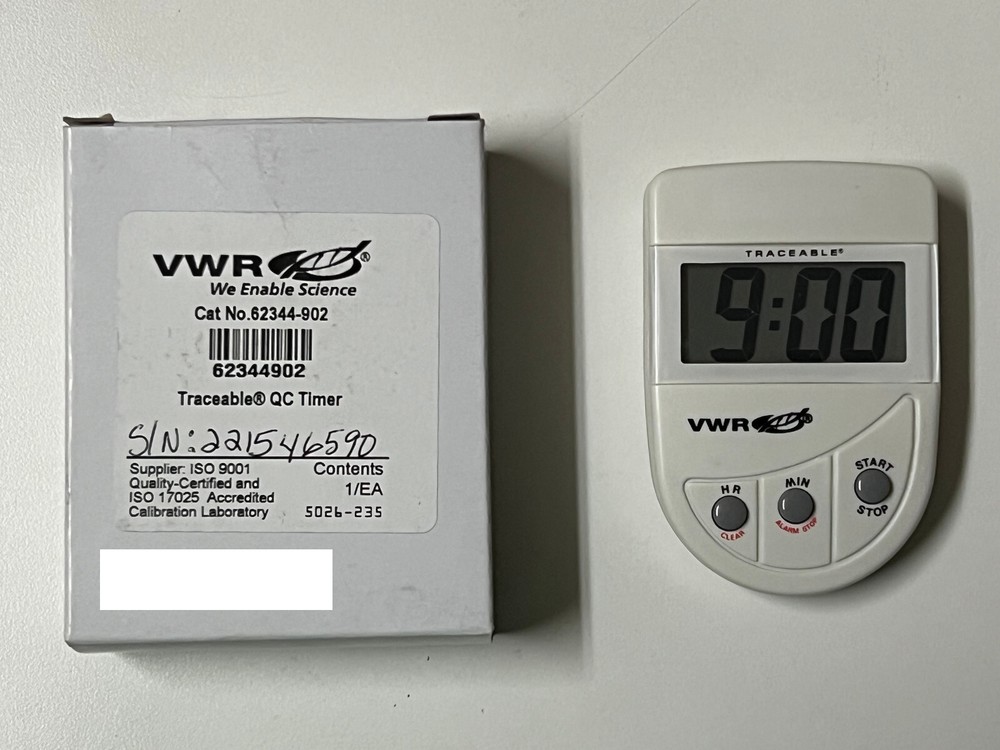 VWR 62344-902 Traceable Digital Laboratory Timer NEW OPEN BOX