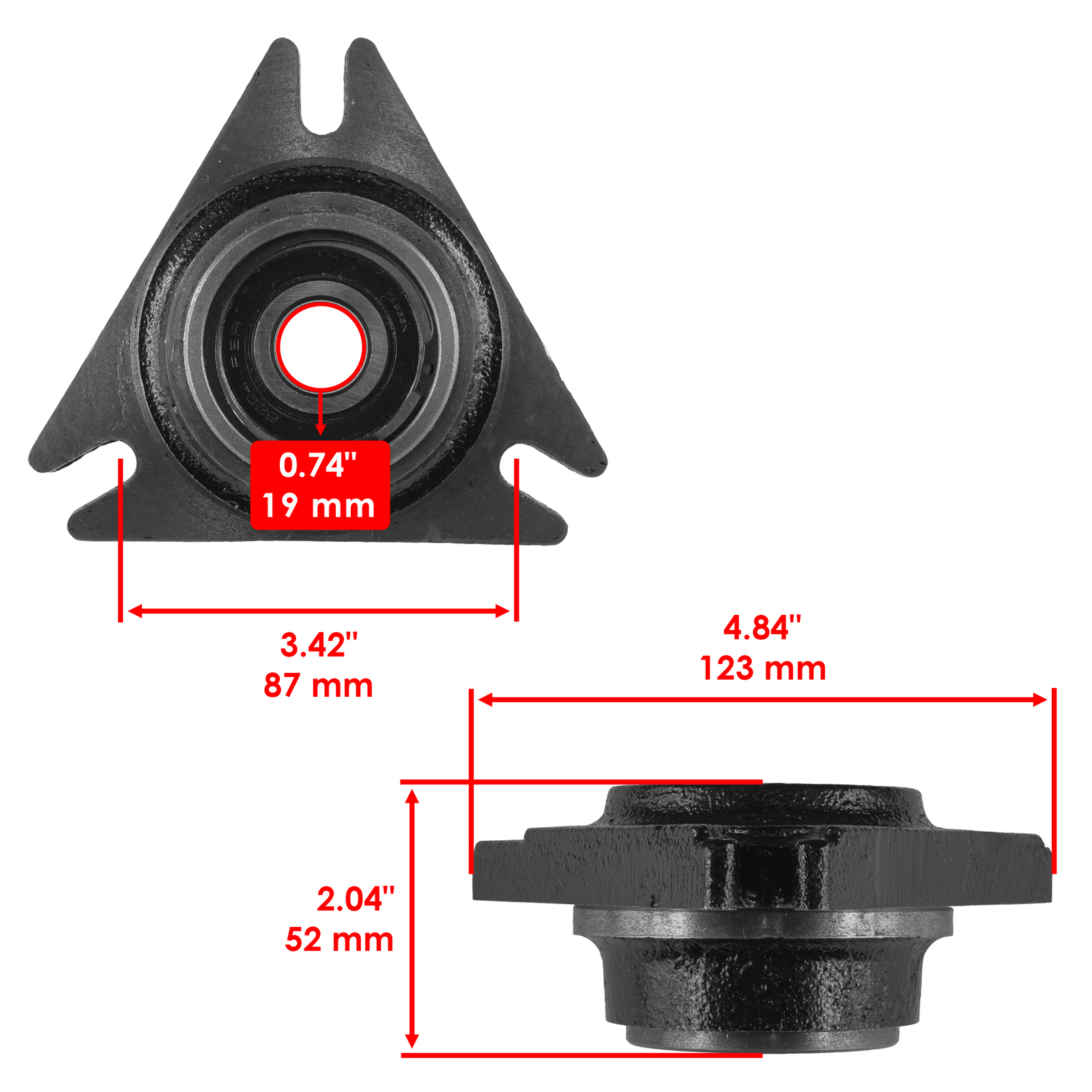 Deck Spindle Pulley Shaft For John Deere 140 314 316 318 322 330 332 420 430 50"