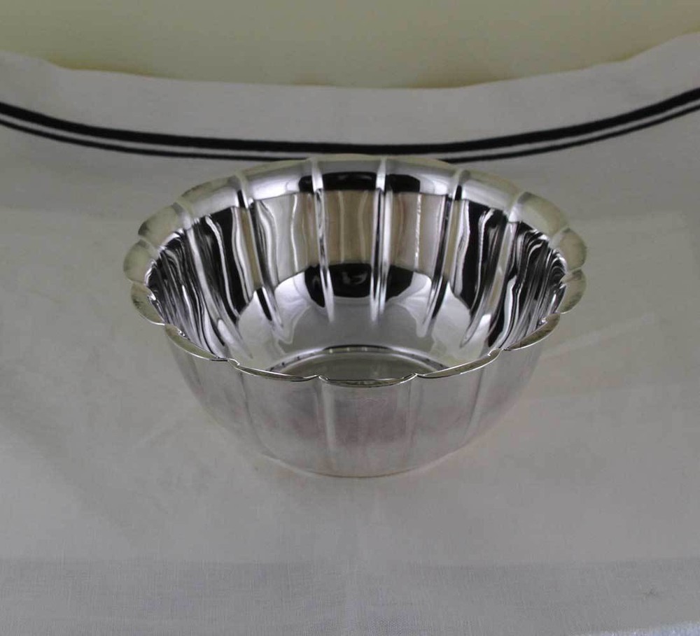 Silver Rose Bowl Fluted
