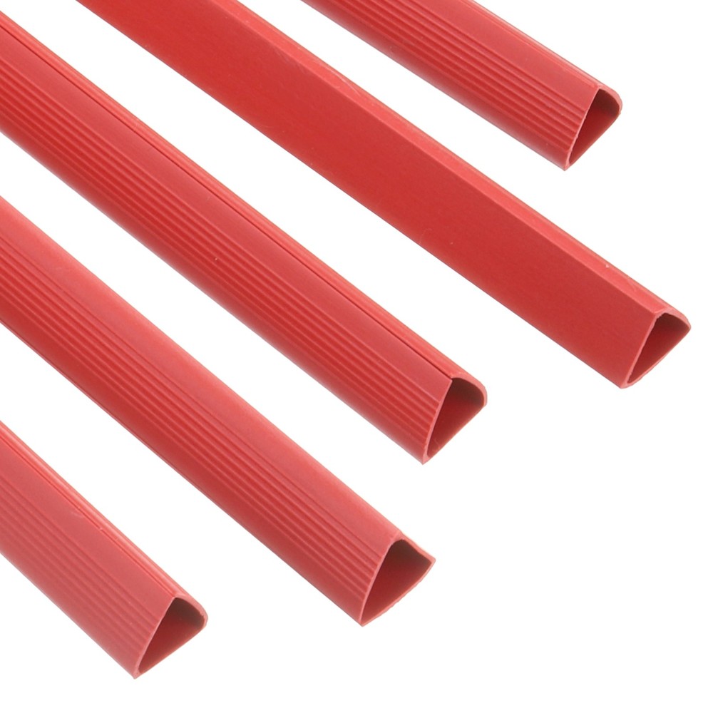 10Pcs Binding Bars, 15mm Binding Bars 120 Sheets Capacity, Red