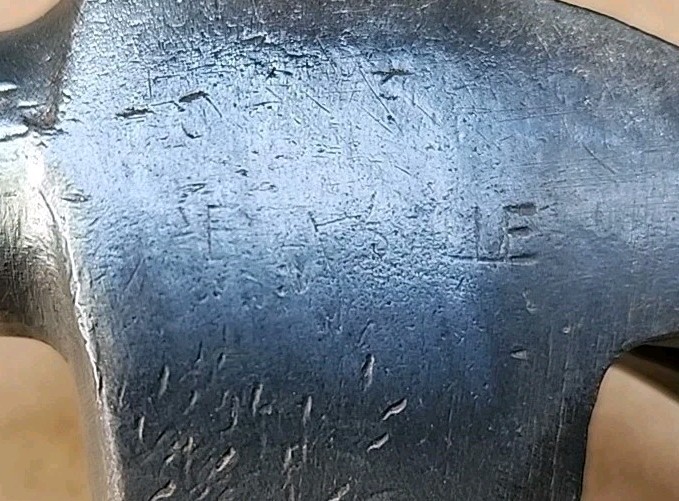 Vtg Heller USA Carpenter Claw Hammer Hickory Handle (Stamped Head)