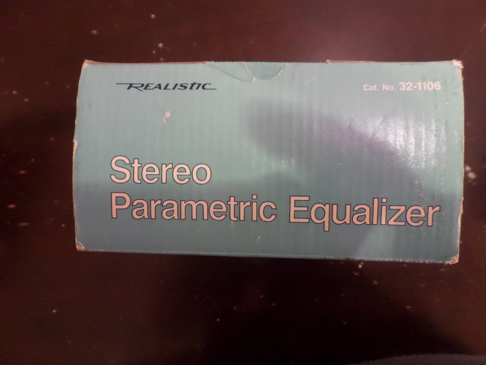 Realistic 32-1106 Stereo Parametric Equalizer W Box & Manual